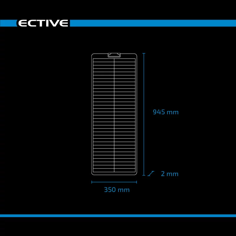 ECTIVE SSP 60 Flex Black flexibles Schindel Solarmodul Monokristallin 60W