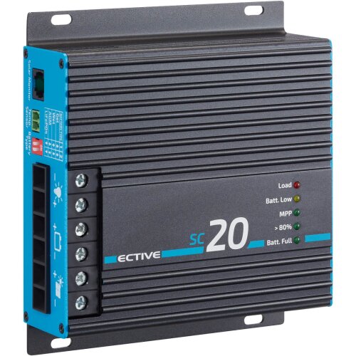 ECTIVE DSC 12 MPPT Dual Solar-Laderegler für zwei 12V Batterien 165Wp 50V 12A