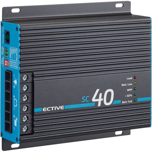 ECTIVE SC 20 MPPT Solar-Laderegler für 12/24V Versorgungsbatterien 240Wp/480Wp 50V 20A