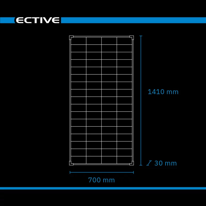 ECTIVE MSP 190s Nero Modulo solare monocristallino 190W