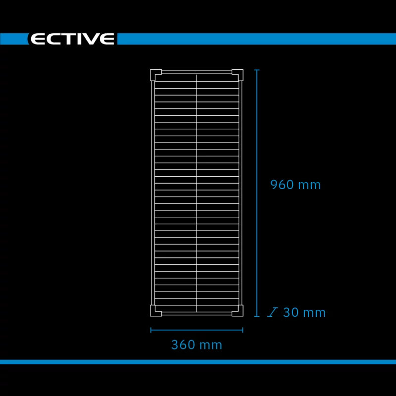 ECTIVE MSP 190s Nero Modulo solare monocristallino 190W
