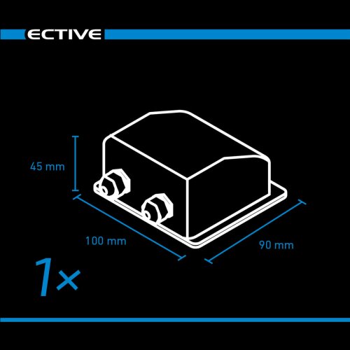 ECTIVE 7-teiliges kurzes Befestigungs-Komplettset für Solarinstallation (weiß)