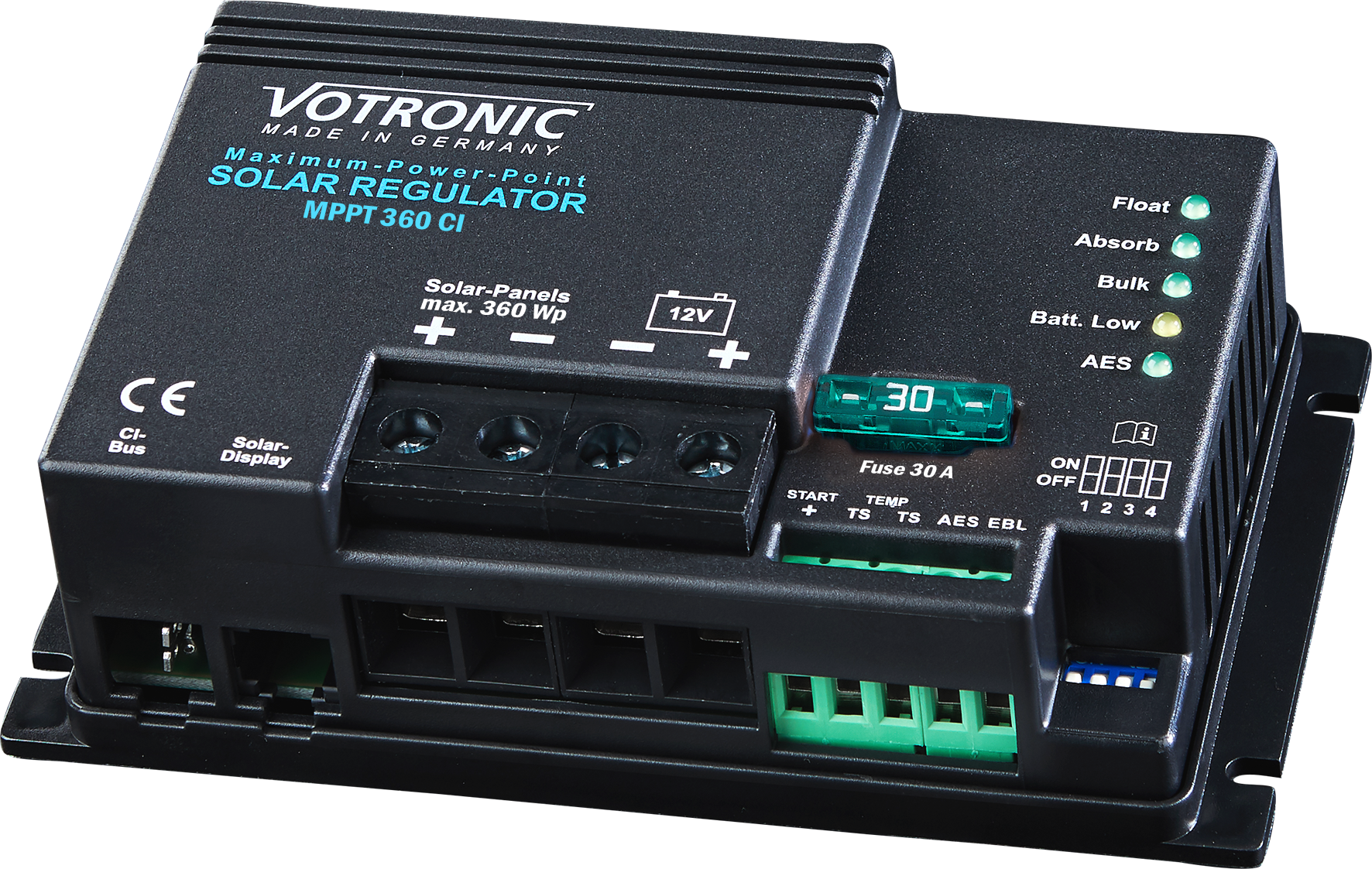 Enthaltene Komponente: Votronic Solar Regler MPP 360 CI – kein Foto des vollständigen Sets