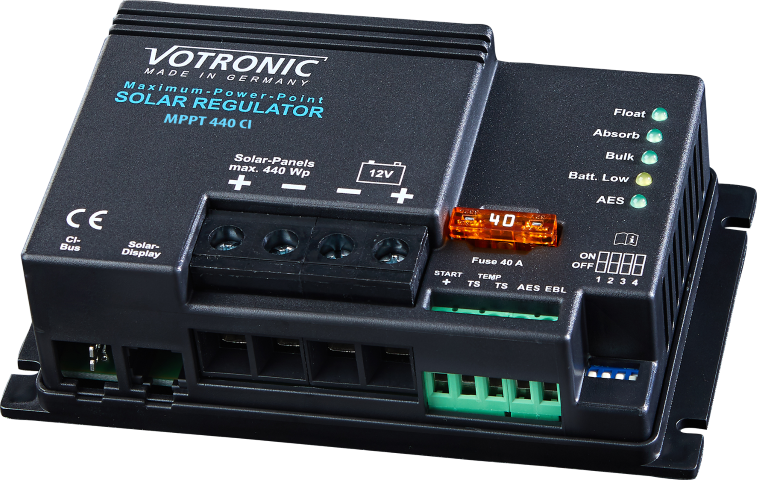 Enthaltene Komponente: Votronic Solar Regler MPP 440 CI – kein Foto des vollständigen Sets