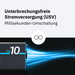 ECTIVE TSI 10 1000W/12V Sinus-Wechselrichter mit NVS- und USV-Funktion