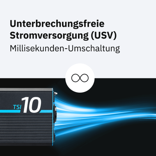 ECTIVE TSI 10 1000W/24V Sinus-Wechselrichter mit NVS- und USV-Funktion