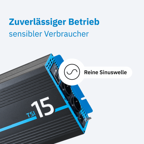 ECTIVE TSI 15 1500W/24V Sinus-Wechselrichter mit NVS- und USV-Funktion
