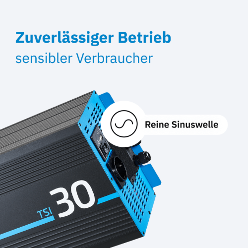 ECTIVE TSI30 Sinus-Inverter 3000W/12V Sinus-Wechselrichter mit NVS